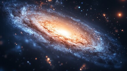 Fototapeta premium Spiral Galaxy in Deep Space