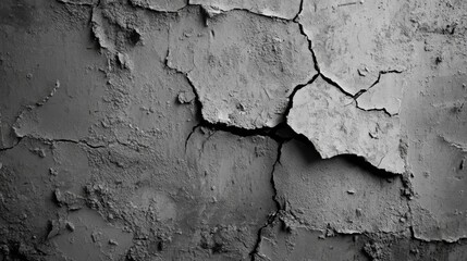 Obraz premium Cracked Weathered Surface Close-Up