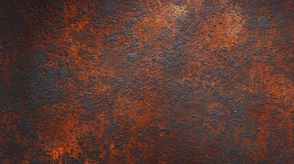 Rusty metal surface with orange and black tones