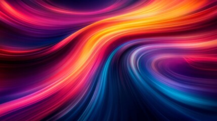 Obraz premium Abstract Colorful Lightwaves