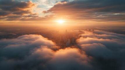 Obraz premium City Skyline at Dawn