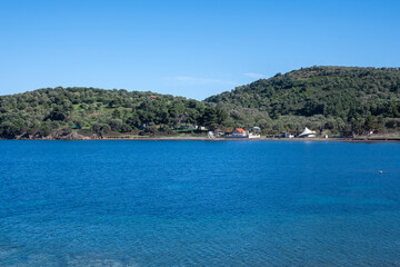 Fototapeta premium Kassandra coastline near near village of Xina, Chalkidiki, Greece