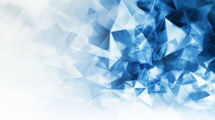 Obraz premium Abstract Blue Geometric Background
