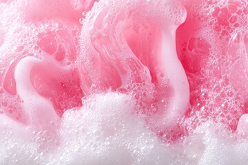 Fototapeta premium Vibrant pink and white bubbly abstract background