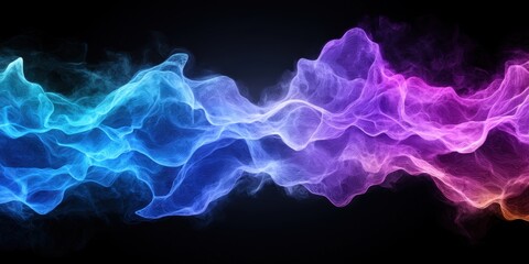 Obraz premium Vibrant abstract smoke and light background