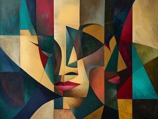 Fototapeta premium Cubist Visions of Tomorrow