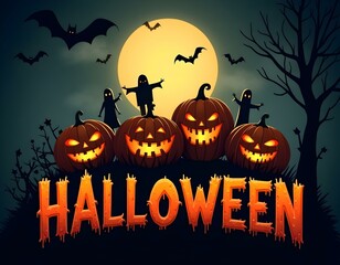 halloween text design