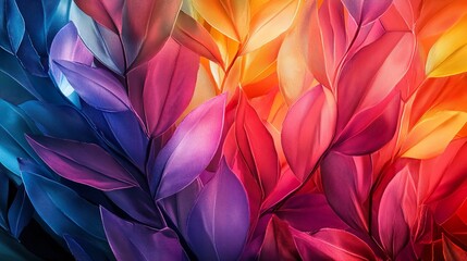 Vivid Colors and Geometric Fluidity for a Striking Abstract Background