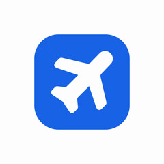 Obraz premium air plane flight icon sign