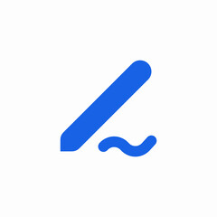 pen write signature icon vector