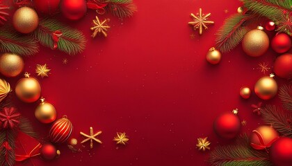 A festive wallpaper design featuring bold, vibrant colors that capture the essence of Christmas joy.