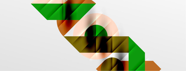 Round shapes, circles and lines minimal geometric background. Vector Illustration For Wallpaper, Banner, Background, Card, Book Illustration, landing page