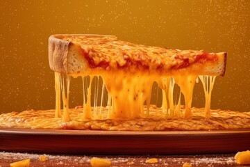 Pizza with cheese