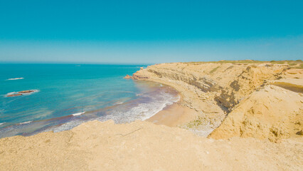Coast at Praia do Amado, Portugal, in summer