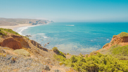 Coast at Praia do Amado, Portugal, in summer