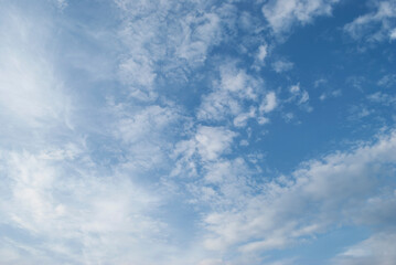 Fototapeta premium gentle white clouds in the blue sky