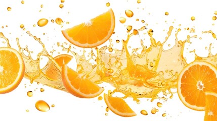 Orange Juice Splash: A Refreshing Burst of Citrus