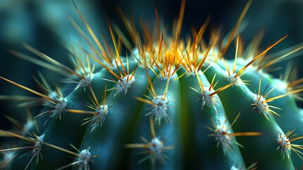 Obraz premium Collection of different cactus plants arranged for a visually interesting and attractive display picture