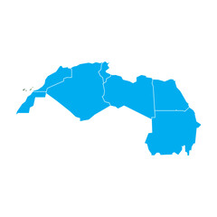 north Africa sub continent map
