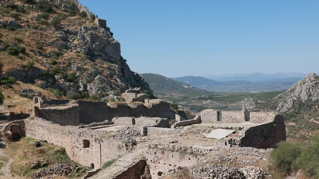 Ancient Castle of Corinth, Peloponnese, Greece