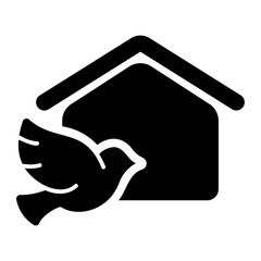 bird glyph icon