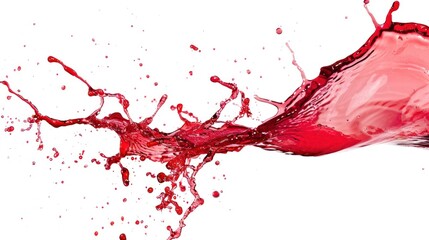 Red Liquid Splash Photography