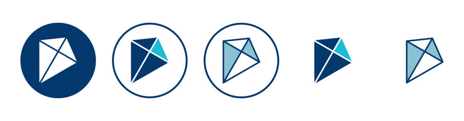 Kite icon vector isolated on white background. kite vector icon.