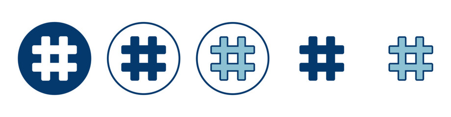 Hashtag icon vector isolated on white background. hashtag vector icon