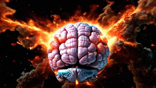 Exploring the explosion of creativity in the cosmos: A cosmic journey through vibrant visions of the brain and imagination at the edge of the universe. Generative AI