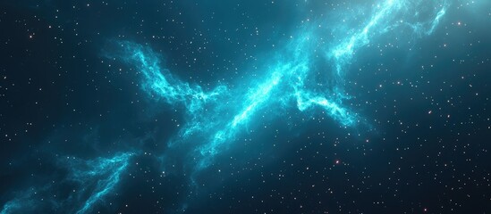 High resolution 13k background of a neon nebula created in 3D cartoon rendering suitable for sci fi and gaming content