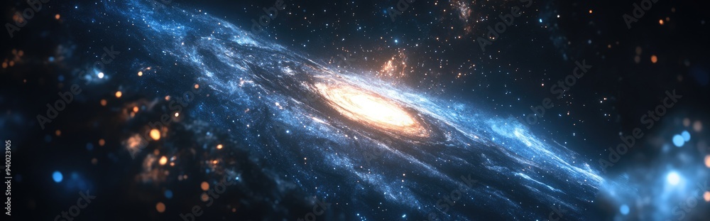 Poster stars and galaxies in deep space are depicted in a 3d cartoon rendering highlighting the beauty of s