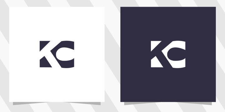 letter kc ck logo design vector