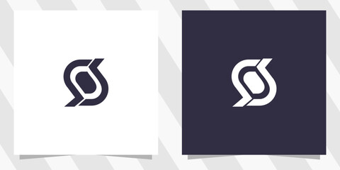 letter s logo design vector