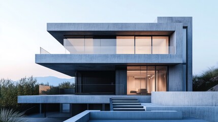 Fototapeta premium 3D illustration of contemporary architectural design