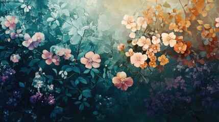 Abstract floral backdrop