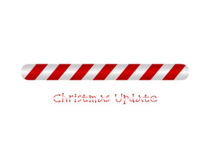 Fototapeta premium Christmas Loading. Candy style web progress bar. Greeting card, web banner, landing page, brochure or poster template. Vector Illustration for t-shirt design.