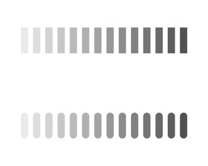 Collection Loading bar status icon. Vector illustration. Set of vector loaded icons. Download progress. Donload or Upload.