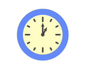 Summer clock icon design with passion fruit. Fruit icons of time.