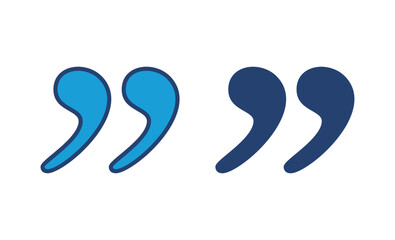 Quote icon vector. Quotation mark symbol.