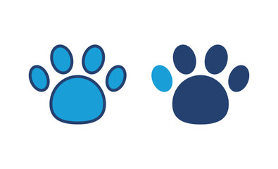 Paw icon vector. paw print icon vector. dog or cat paw