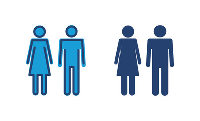 Man and woman icon vector. male and female symbol