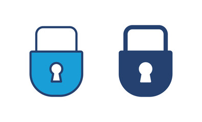 Lock icon vector. Padlock icon vector. Encryption icon. Security symbol