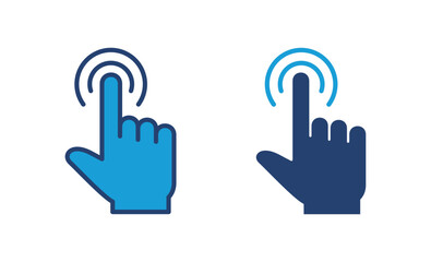 Hand click icon vector. pointer icon vector. hand cursor icon vector