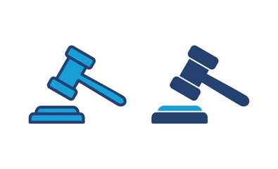 Gavel icon vector. judge gavel icon vector. law icon vector. auction hammer