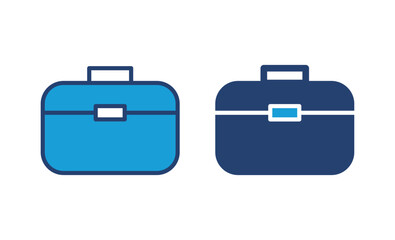 Briefcase icon vector. suitcase icon. luggage symbol.