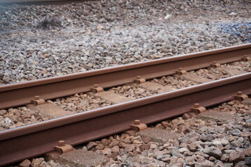 Naklejka premium 日本の鉄道のレール