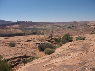 Arches National Park Martian red rock desert landscape, Utah