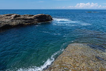 和歌山 南紀白浜の三段壁の風景 日本