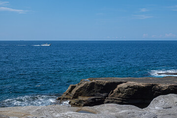 和歌山 南紀白浜の三段壁の風景 日本