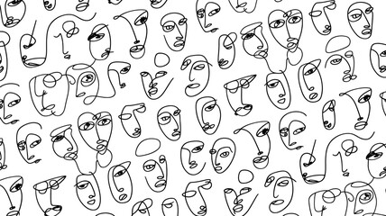 background with faces